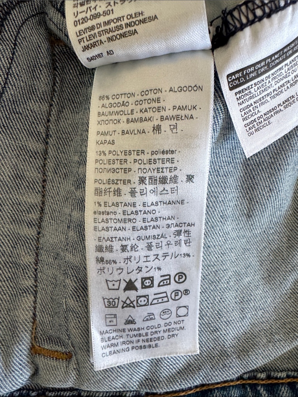 Levi’s Original Trucker Jacket Jeanie Medium Wash Denim Size S Minimalist - Picture 9 of 10